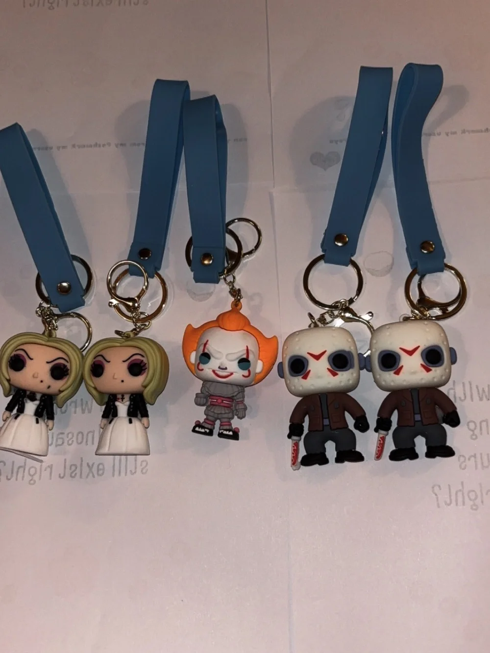 3D horror movie character keychains